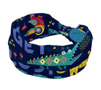 Bandeau d'entraînement large pour femme, antidérapant, élastique pour cheveux, permet de perdre de la transpiration, bandeau de yoga noué pour fille et femme