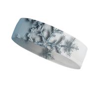 Bandeau d'entraînement transparent en forme de flocon de neige pour homme et femme, bandeau anti-humidité pour tennis, basket-ball, course à pied, gym, sports de plein air