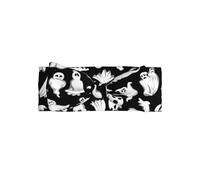 Bandeau d'Halloween avec nœud imprimé gothique, un bandeau turban tendance avec élasticité, adapté pour les nouveau-nés et les nourrissons