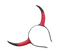 Bandeau D'halloween Cornes de Cosplay Rouge PU Fête Halloween | Souple, Ne Tombe Pas Facilement, Décoration Capillaire, Accessoires de Fête et Cosplay, pour Garçon et Filles