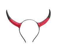 Bandeau D'halloween Cornes du Diable Rouge Pu Célébration Halloween | Flexible, Ne Tombe Pas Facilement, Décoration Cheveux, Carnaval, Garçon et Filles