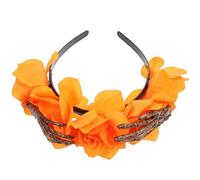 Bandeau D'halloween Cosplay Fleur Rose Griffe Fantôme en Plastique Orange