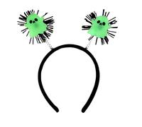 Bandeau d'Halloween fantôme pour femme - Bandeau fluorescent - Joli bandeau vert lumineux - Accessoire de cheveux d'Halloween pour fête - 1 pièce