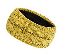 Bandeau d'hiver doublé en peluche torsadé coloré pour femme - Pour envelopper la tête - Double couche - Turban - Guerre des oreilles