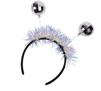 Bandeau disco réfléchissant avec design boule accessoire de fête pour festival de musique rave famille rassemblement fête accessoire de cheveux