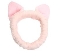 Bandeau d'oreille chat en peluche pour femmes et filles masque de lavage pour application bandeau festival de musique chemin de tête fête bandeau cheveux