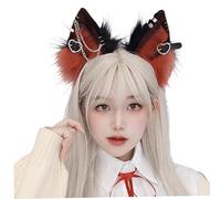 Bandeau d'oreilles de chat, 1PCS FURRY OREUR CHEAUX AVEC COEUR MÉTAL ET DE CHACH