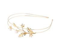 Bandeau Double Branche Perles Imitation Accessoire Élégant pour Mariages et Événements Spéciaux