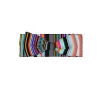 Bandeau doux avec lignes verticales irrégulières pour bébé, turban élégant avec nœud chaud et doux pour les nouveau-nés et les tout-petits