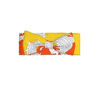 Bandeau doux avec nœud pour bébé fille, joli bandeau imprimé drapeau du Bhoutan pour nouveau-né, nourrisson, tout-petit