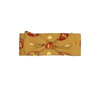 Bandeau doux avec nœud pour bébé fille, joli bandeau imprimé pain beurré pour nouveau-né, nourrisson, tout-petit