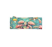 Bandeau doux avec nœud pour bébé fille, joli bandeau imprimé petits champignons pour nouveau-né, nourrisson, tout-petit