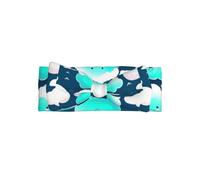 Bandeau doux pour bébé avec deux nuages timides avec nœud élégant, turban chaud et doux pour les nouveau-nés et les tout-petits