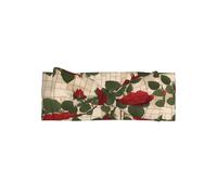 Bandeau doux pour bébé avec nœud de roses rouges - Turban élégant chaud et doux pour les nouveau-nés et les tout-petits