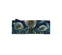 Bandeau doux pour bébé fille avec nœud, joli bandeau imprimé pissenlits dans le ciel nocturne pour nouveau-né, nourrisson, tout-petit