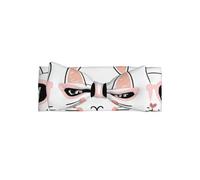 Bandeau doux pour bébé fille, joli bandeau imprimé chat rose avec amour pour nouveau-né, nourrisson, tout-petit