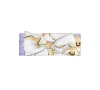 Bandeau doux pour bébé fille, joli bandeau imprimé singe doré pour nouveau-né, nourrisson, tout-petit