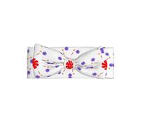 Bandeau doux pour bébé fille, joli bandeau rotatif à 8 sens imprimé floral pour nouveau-né, nourrisson, tout-petit