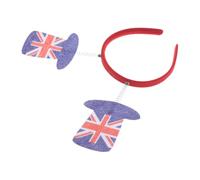 Bandeau Drapeau Britannique en Feutre pour Fête, Style Distinctif | Motif Union Jack Iconique, Porté sur Cheveux, pour Festivals de Rue et Soirées Célébration
