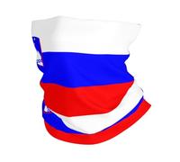 Bandeau Drapeau Classique Slovène Lightweight Echarpe Durable Masque Facial pour Moto Équitation Fêtes 2 Pièces