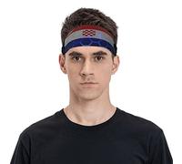 Bandeau drapeau de la Croatie pour hommes et femmes, bandeau de sport pour voyage, yoga, fitness, cyclisme, basket-ball, football, exercice, évacuation de l'humidité