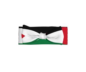 Bandeau drapeau de l'État de Palestine avec nœud pour bébé, accessoire pour cheveux, adapté pour les nouveau-nés, les nourrissons et pour un usage quotidien