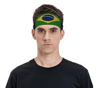 Bandeau drapeau du Brésil pour hommes et femmes, bandeau de sport pour voyage, yoga, fitness, cyclisme, basket-ball, football, exercice, évacuation de l'humidité