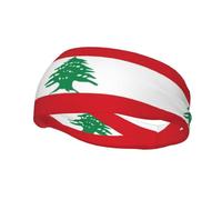 Bandeau drapeau du Liban, bandeau de sport patriotique, bandeau élastique anti-transpiration pour la course, l