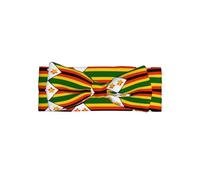 Bandeau drapeau du Zimbabwe pour bébé fille nouveau-né - Bandeau doux extensible réglable pour bébé de 0 à 24 mois