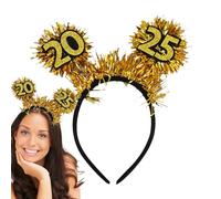 Bandeau du Nouvel An, bandeau de bonne année,Accessoires pour cerceaux à cheveux - Bandeau pour les célébrations du Nouvel An 2025 Couvre-chefs Accessoires pour cheveux pour les festivals de musique