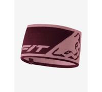 Bandeau Dynafit Leopard Logo rose rouge
