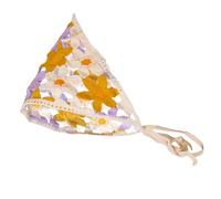 Bandeau écharpe pour cheveux - Bandana en crochet, écharpe en tricot pour cheveux | Revêtements pour les cheveux Bandanas en crochet Boho avec imprimé floral, foulard en laine tissée