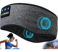 Bandeau Ecouteurs pour Dormir Bandeau Bluetooth,Bandeau écouteur de Musique pour Hommes Femmes,Bandeau Bluetooth Sommeil avec Ultra-Fins HD Stéréo pour Voyage
