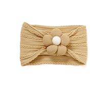 Bandeau élastique à cheveux pour bébé avec breloque fleur douce et large 0-6 ans