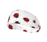Bandeau élastique à imprimé coccinelle sept étoiles, idéal pour la course à pied, le cyclisme, le yoga, etc
