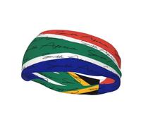 Bandeau élastique à Motif Drapeau d'Afrique du Sud, Bandeau de Sport Patriotique pour Le Cyclisme, Le Football et la Marche. Idéal pour Le vélo, Le Football et la Marche.