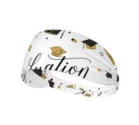 Bandeau élastique avec imprimé félicitations de remise de diplôme - Bandeau de sport, parfait pour la course, le cyclisme, le yoga, et plus encore