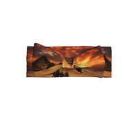 Bandeau élastique avec nœud imprimé pyramide pour bébé, adapté pour les nouveau-nés, les fêtes, les séances photo et au quotidien