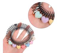 Bandeau élastique circulaire complet - Peigne flexible à dents circulaires - Bandeau pour cheveux cassés