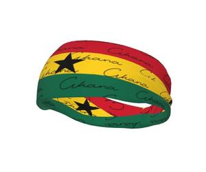Bandeau élastique Classique aux Couleurs du Ghana, Bandeau de Sport Patriotique pour Le Cyclisme, Le Football et la Marche. Idéal pour Le Cyclisme, Le Football et la Marche.