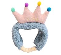 Bandeau élastique coloré pour femme - Doux pour la douche, la beauté, les soins de la peau, le maquillage - Couronne colorée - Turban doux pour le visage