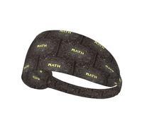 Bandeau élastique confortable avec impression mathématiques pour l'école, 10,9 x 34 cm, doux et respirant