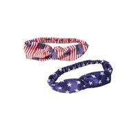 Bandeau élastique croisé for femmes, bandeau drapeau américain, sport, lavage du visage, ensemble d'accessoires for cheveux