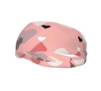 Bandeau élastique de basket-ball, bandeau abstrait Love Chart unisexe pour le sport, la course à pied, le cyclisme, le yoga, le fitness, absorbant la transpiration