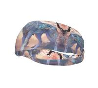 Bandeau élastique de basket-ball, Holo-Phosphor Loup, bandeau de sport, unisexe, pour le sport, la course à pied, le cyclisme, le yoga, le fitness