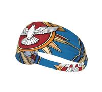 Bandeau élastique de sport avec impression BROLEO Saint Esprit Christia, séchage rapide, évacuation de l'humidité