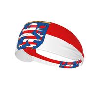 Bandeau élastique de sport avec imprimé drapeau YYHHAOFA de Hesse doux, respirant, séchage rapide
