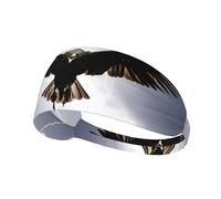 Bandeau élastique de Sport pour Cheveux, Motif Oiseau Tonnerre, Doux, Respirant et à séchage Rapide.