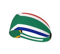 Bandeau élastique de sport pour femme - Motif drapeau de l'Afrique du Sud