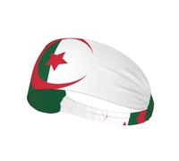 Bandeau élastique drapeau de l'Algérie pour exercice, fitness, yoga, cyclisme, sports de plein air, bandeau élastique absorbant la transpiration